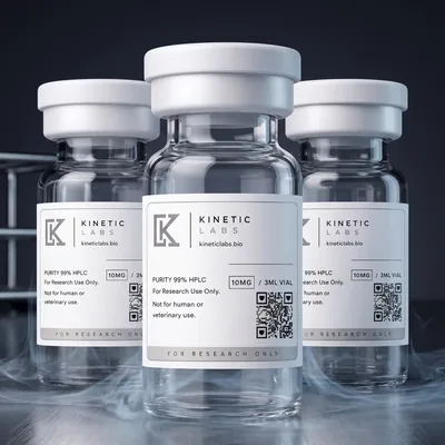 Research peptide vials and bacteriostatic water